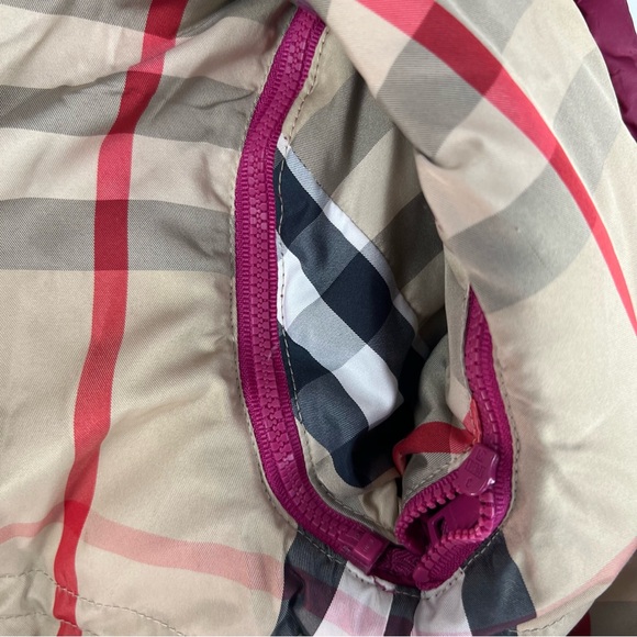 Burberry Kids' Quilted Convertibe Jacket Vest in Rich Burgundy - Picture 6 of 7